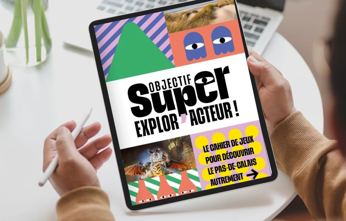 couverture du cahier de jeux pour découvrir le Pas-de-Calais en s'amusant