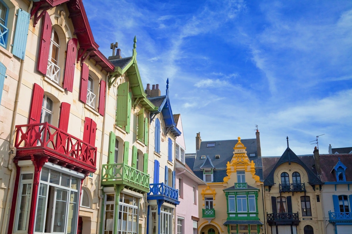 villas colorées de wimereux